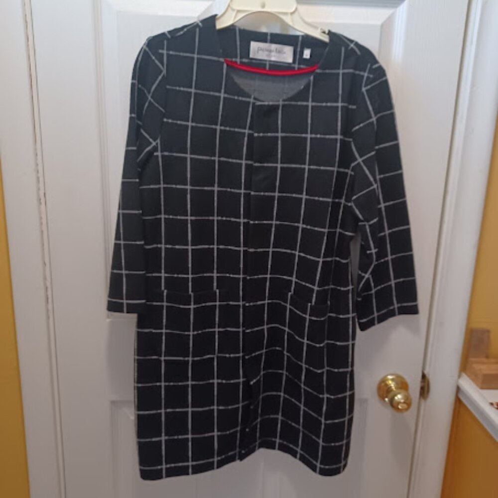 Women's Jacket - M - Patrzia Luca Milano - Black, Stripped